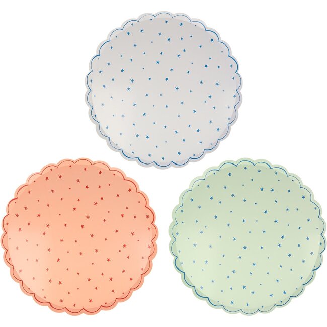 Star Pattern Dinner Plates