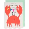 Crab with Bunting Birthday Card - Paper Goods - 1 - thumbnail