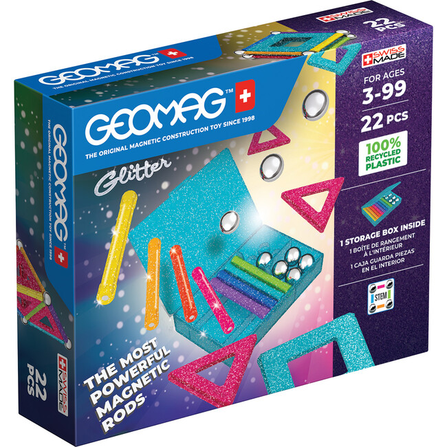 Geomag Glitter Panels Recycled 22 pcs