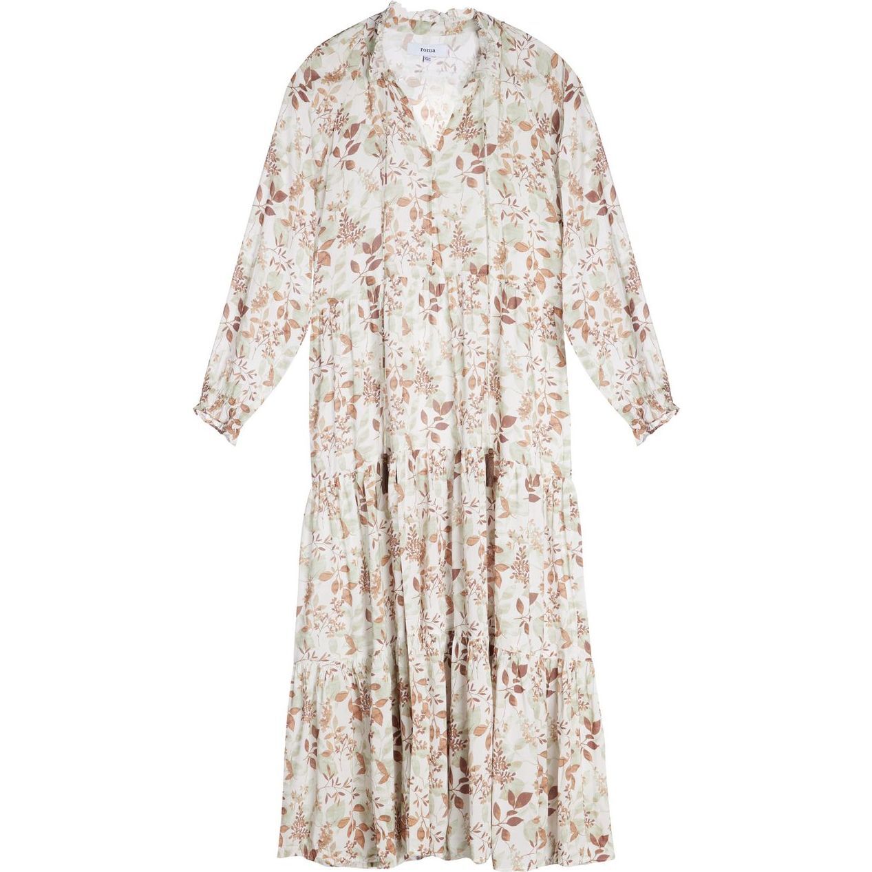 Women's Sienna Maxi Dress, Earth Tone Print - roma label Mommy & Me Shop |  Maisonette