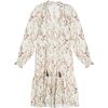 Women's Sienna Midi Dress, Earth Tone Print - Dresses - 1 - thumbnail