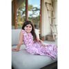 Sienna Kids Dress, Dark Pink Print - Dresses - 4