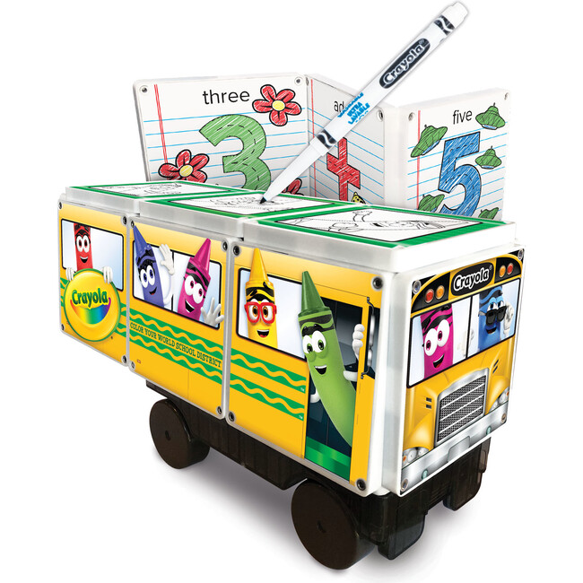 The Crayola Creativity Bus Magna-Tiles Set