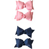 2 Pack Bow Set, Navy & Pink - Bows - 1 - thumbnail
