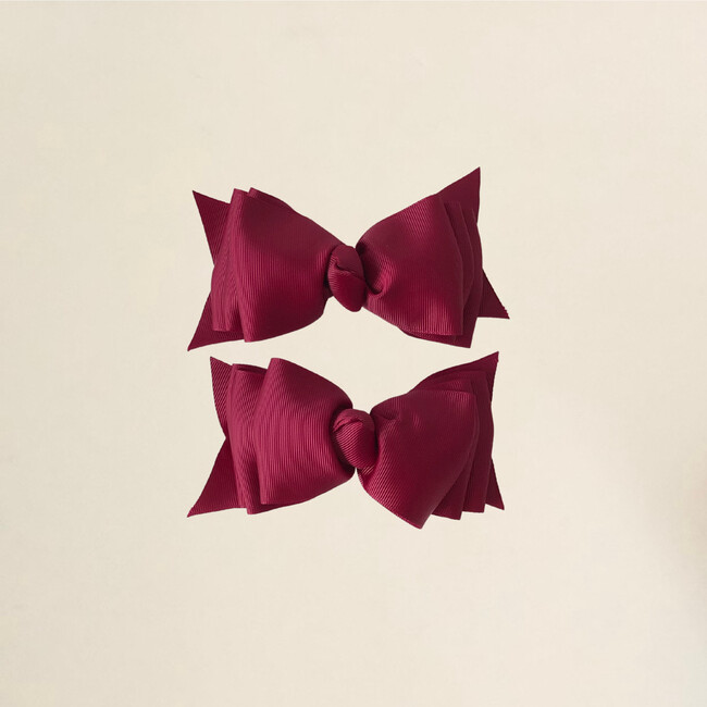 3 Pack Bow Set, Pink & Red - Bows - 2