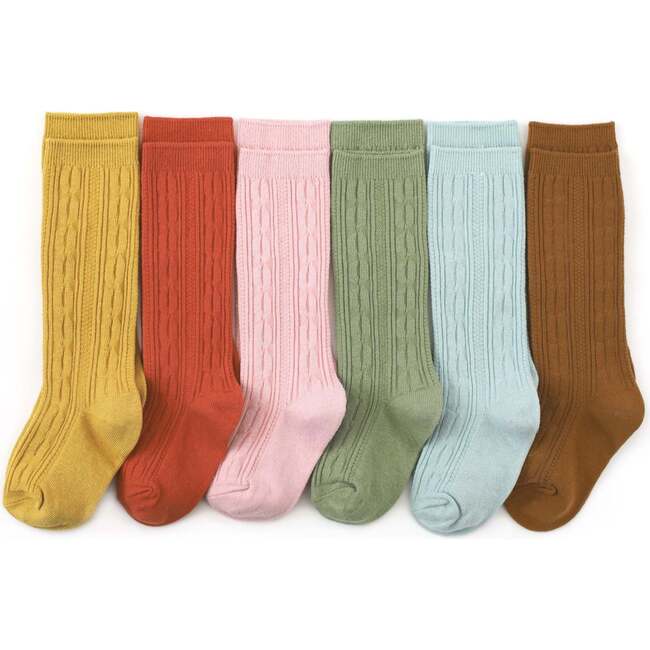 Cable Knit Knee High Bundle, Garden Party