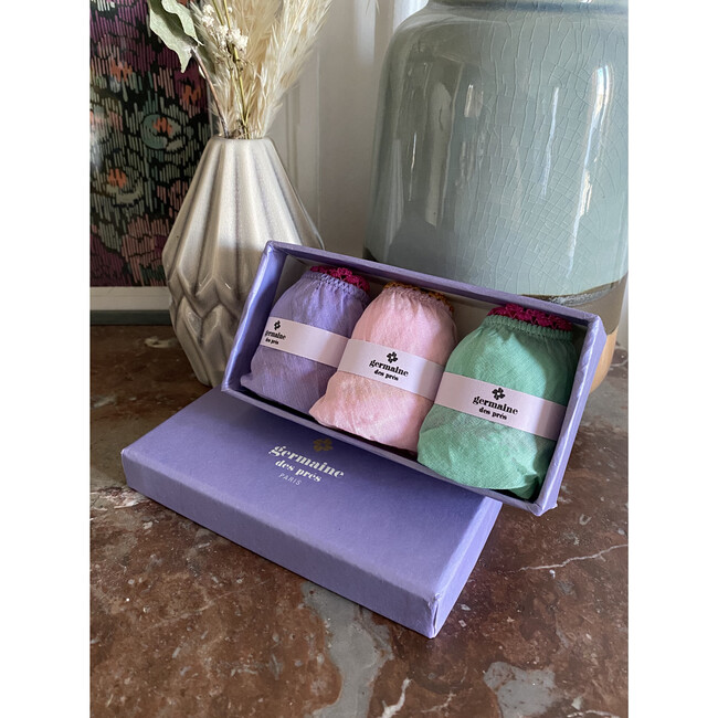 Women's Set of 3 Cotton Undies, Lilac box
