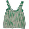 Embroidered Cami, Jade Tile - Blouses - 1 - thumbnail