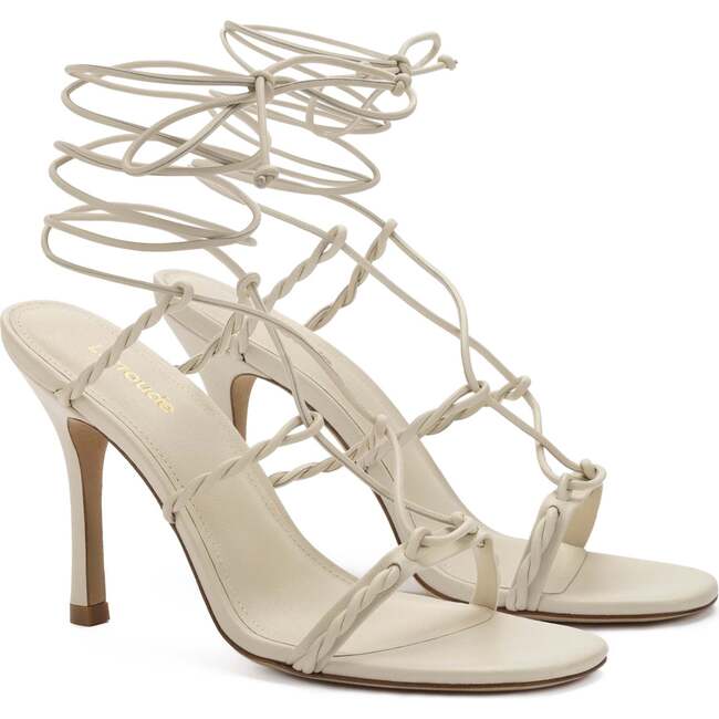 Women's Kiki Sandal, Ivory Leather - Sandals - 2