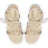 Women's Kiki Sandal, Ivory Leather - Sandals - 3