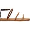 Women's Santorini Flat Sandal, Multineutral Leather - Flats - 1 - thumbnail