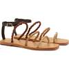 Women's Santorini Flat Sandal, Multineutral Leather - Flats - 2