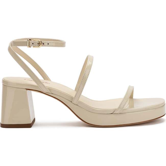 Women's Gio Sandal, Ivory Patent Leather - Sandals - 1