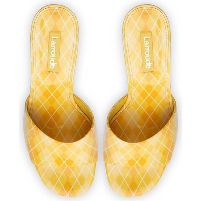 Women's Colette Mule, Sun Argyle Patent Leather - Sandals - 3