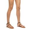 Women's Santorini Flat Sandal, Multineutral Leather - Flats - 4