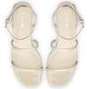 Women's Gio Sandal, Ivory Patent Leather - Sandals - 3