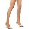 Women's Gaga Pump, White and Strawberry Print Leather - Dress Shoes - 4