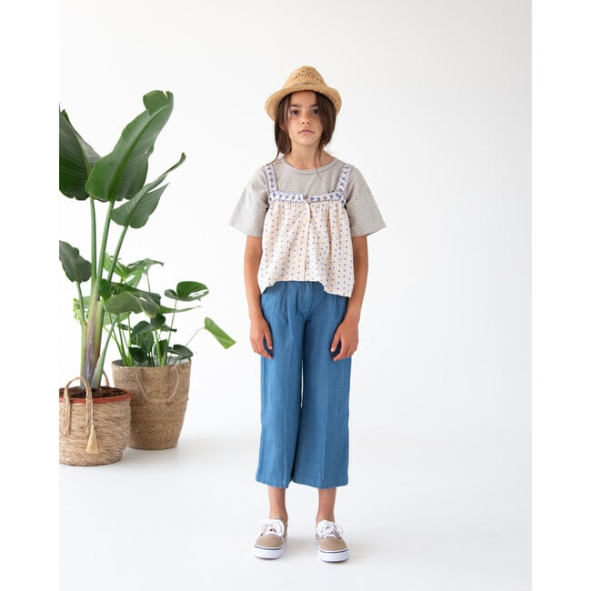 Stripe Tee, Oatmilk Stripe - T-Shirts - 2