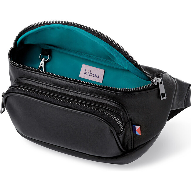 Minimal Diaper Belt Bag, Black - Diaper Bags - 1