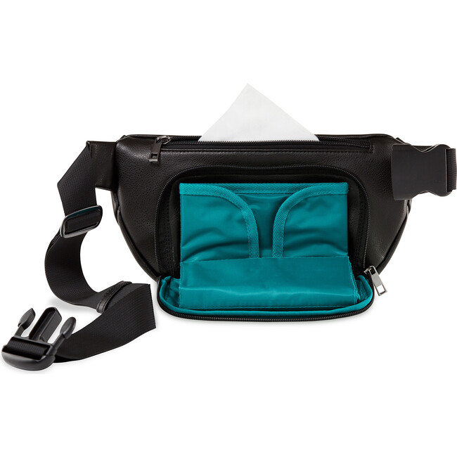 Minimal Diaper Belt Bag, Black - Diaper Bags - 2
