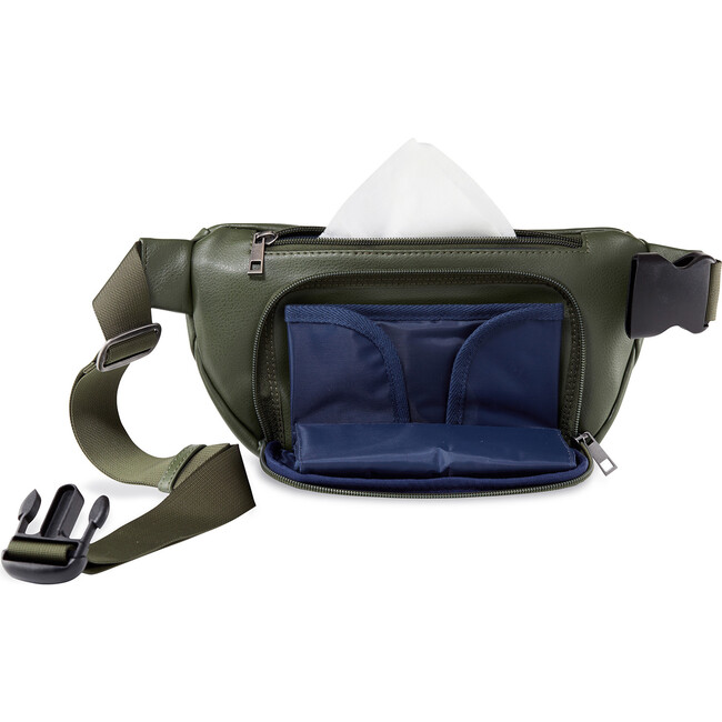 Minimal Diaper Belt Bag, Olive - Diaper Bags - 2