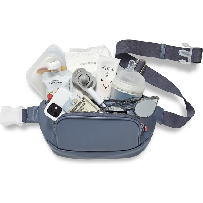 Minimal Diaper Belt Bag, Smoky Indigo - Diaper Bags - 3