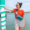 Kibou Diaper Bag, Jade Canvas - Diaper Bags - 5