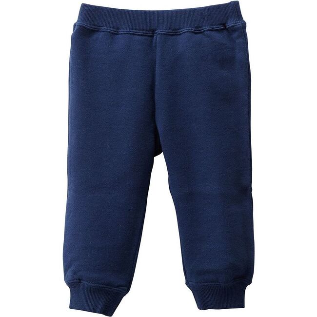 Everyday Fleece-lined Sweat Pants, Navy - Pants - 1