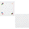 Gauze Handkerchief Set of Two, Blue - Burp Cloths - 1 - thumbnail