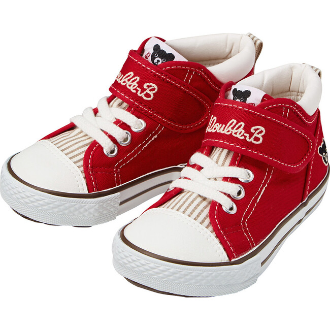 Street Style Kids DOUBLE-B High Top Shoes, Red