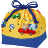Bear Drawstring Pouch, Yellow - Bags - 1 - thumbnail