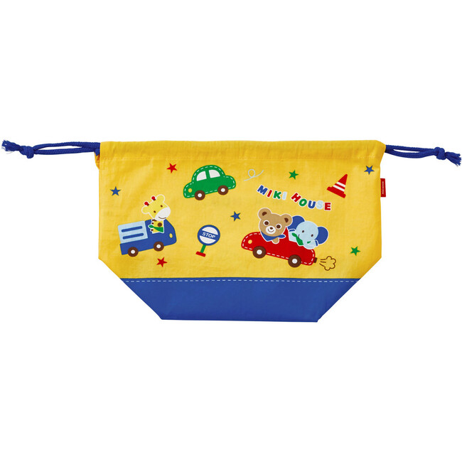 Bear Drawstring Pouch, Yellow