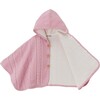 Cable Knit Poncho, Pink - Robes - 5