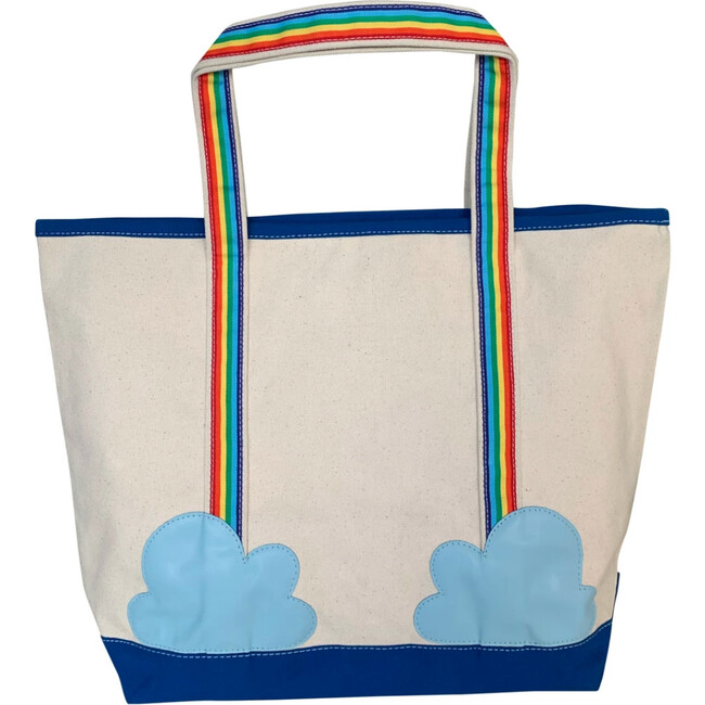 Monogrammable Cloud Patch Tote, Blue - Bags - 2