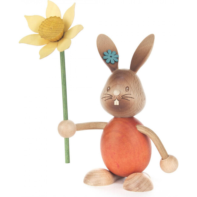 Easter Figure, Rabbit With Yellow Daffodil