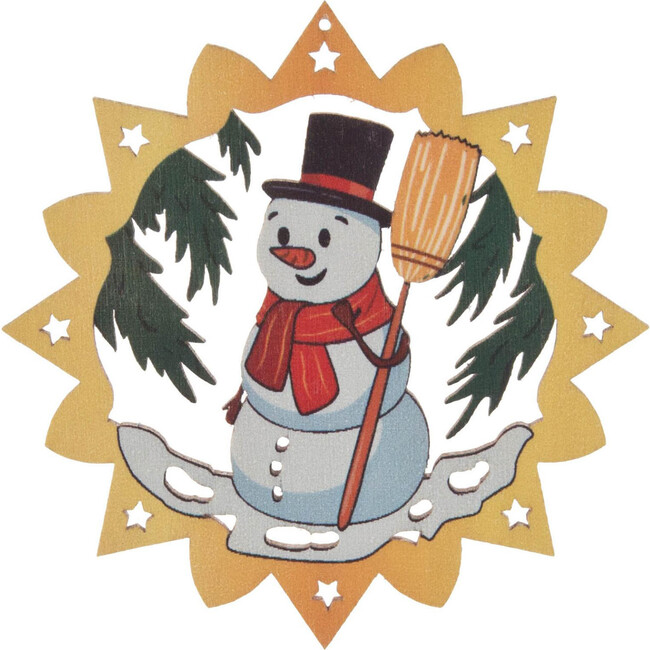 Set of 6 Assorted Snowman Ornaments