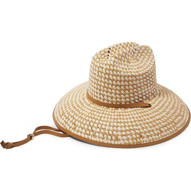 Women's Straw Checkered Hat - Hats - 1