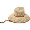 Women's Straw Checkered Hat - Hats - 1 - thumbnail