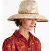 Women's Straw Checkered Hat - Hats - 2