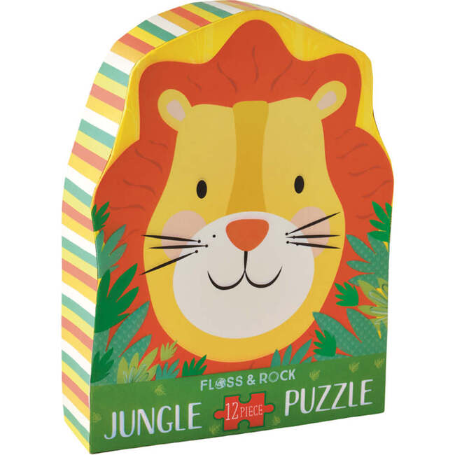 Lion  Shaped Jigsaw with Shaped Box,12pc