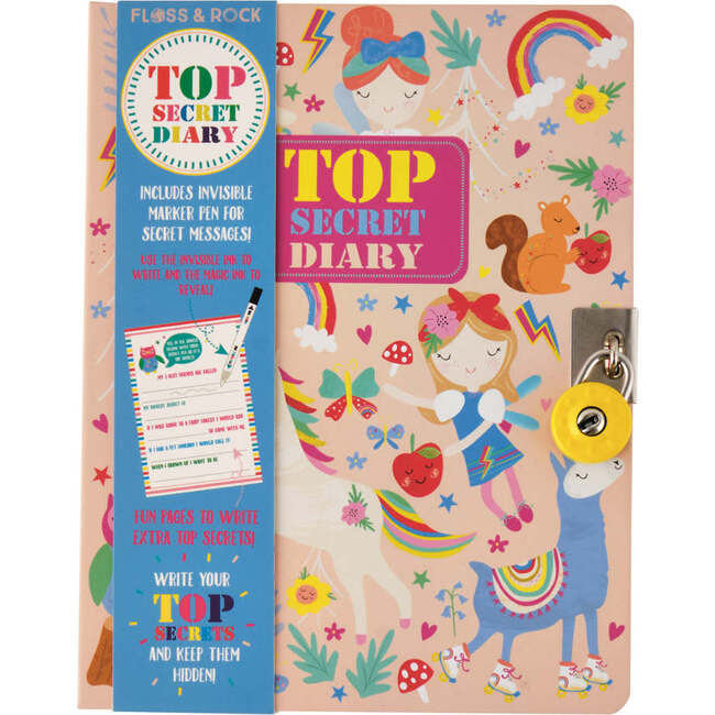 Rainbow Fairy Top Secret Lockable Diary - Books - 1