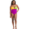 Women's Nora Breastfeeding One Piece, Marigold Color Block - One Pieces - 1 - thumbnail