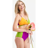 Women's Jojo Breastfeeding Bikini Top, Marigold Color Block - Two Pieces - 6