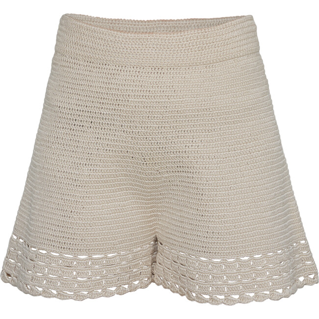 Women's Lara Crochet Short, Ivory