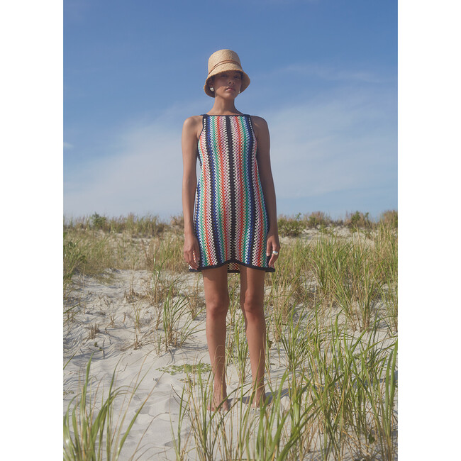 Women's Pearla Crochet Dress, Multi Color - Dresses - 3