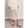 Women's Emery Crochet Skirt, Ivory - Skirts - 3
