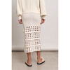 Women's Emery Crochet Skirt, Ivory - Skirts - 5