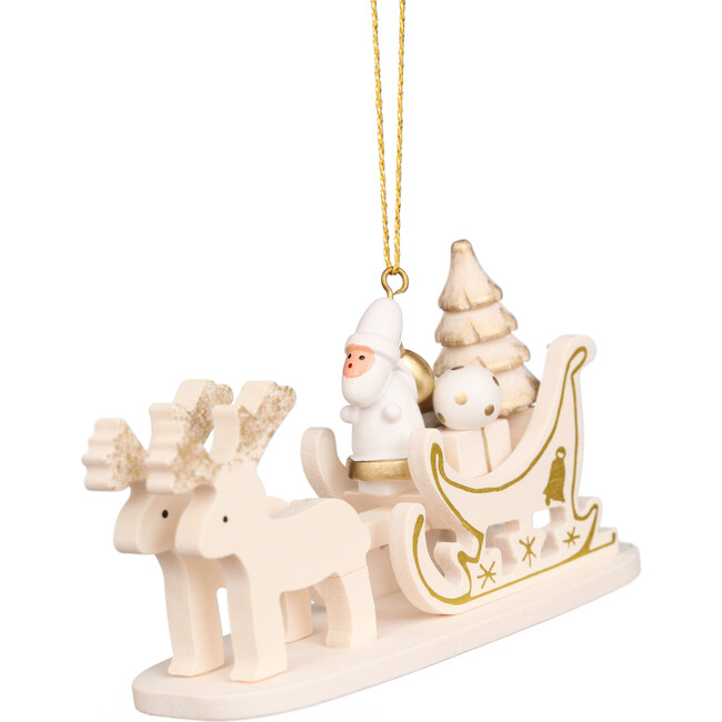 Santa Claus Sleigh Ornament