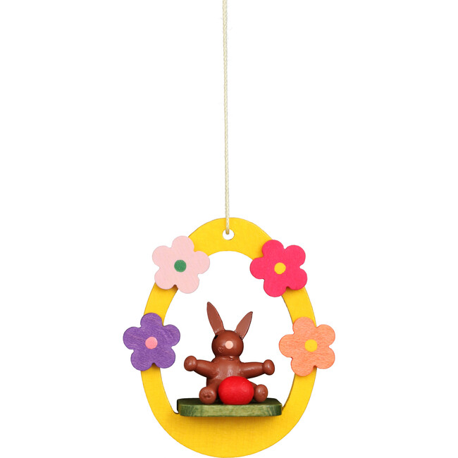 Baby Bunny With Easter Egg Ornament