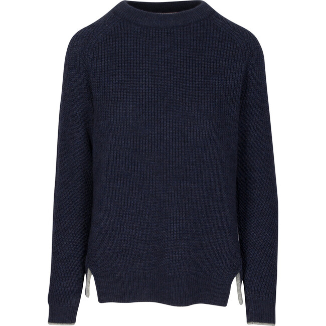 Women's Sage Pullover, Navy - Sweaters - 1